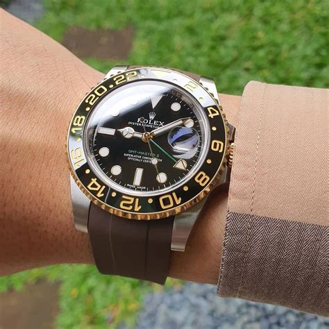 rolex gmt master 2 rubber strap|rolex gmt replacement bands.